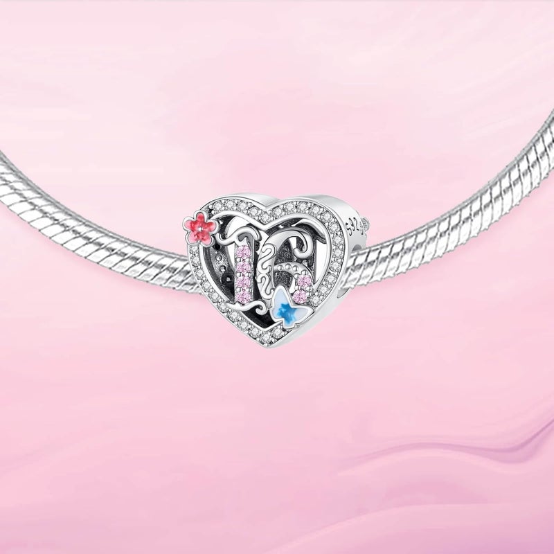 DATOUQI Queen Happy Birthday Hot Air Balloon Family Puppy Charm 925 Sterling Silver Charms for Bracelets and Necklaces Mother's Day Charms for Women - Image 2